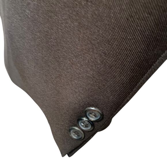 Levis Action Suit Jacket Blazer Mens 44R 2 Button Brown - Picture 12 of 14